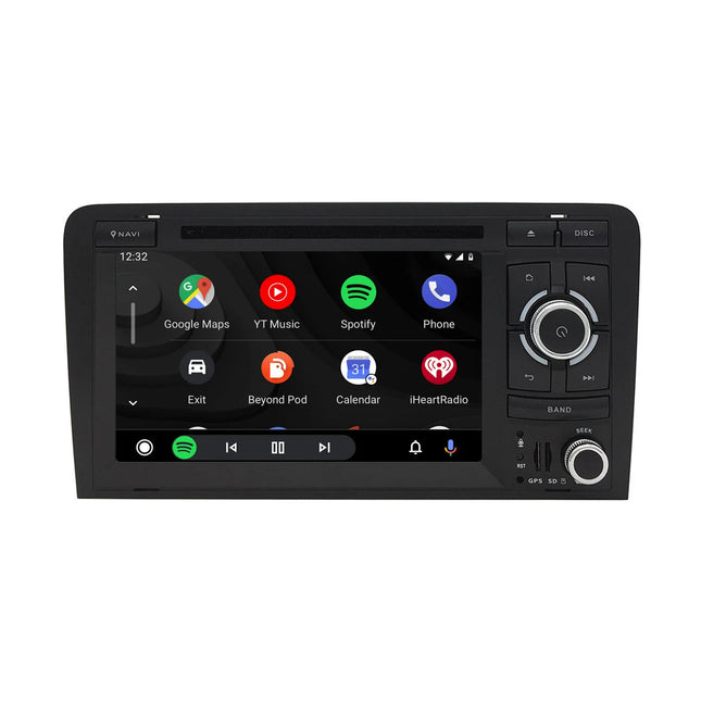 CarPlay & Android Auto Scherm voor Audi A3 8P / S3 / RS3 (2003–2012) – Draadloos Multimedia Display, GPS Navigatie & Touchscreen – Inbouwen / Inbouwservice / Installatie
