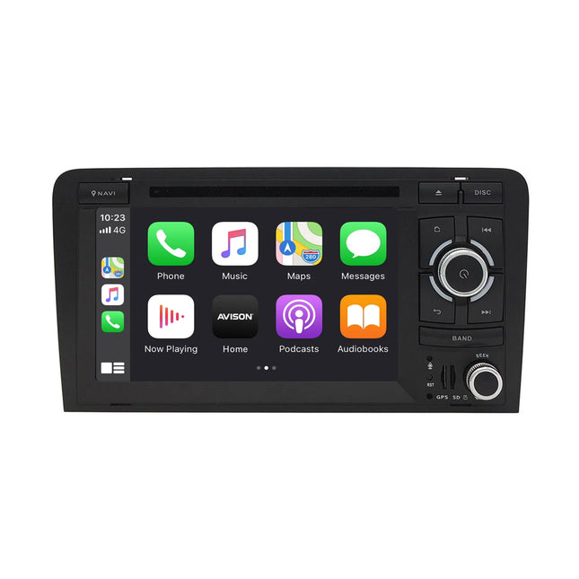 CarPlay & Android Auto Scherm voor Audi A3 8P / S3 / RS3 (2003–2012) – Draadloos Multimedia Display, GPS Navigatie & Touchscreen – Inbouwen / Inbouwservice / Installatie