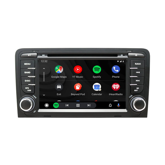 CarPlay & Android Auto Scherm voor Audi A3 8P, S3, RS3 (2003–2012) – Draadloos Multimedia Display, GPS Navigatie & Touchscreen – Inbouwen / Inbouwservice / Installatie