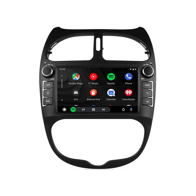 CarPlay & Android Auto 7 Inch Radio voor Peugeot 206, 206CC, 206SW (2000–2008) – 2DIN Multimedia Scherm met GPS Navigatie – Inbouwen / Inbouwservice / Installatie