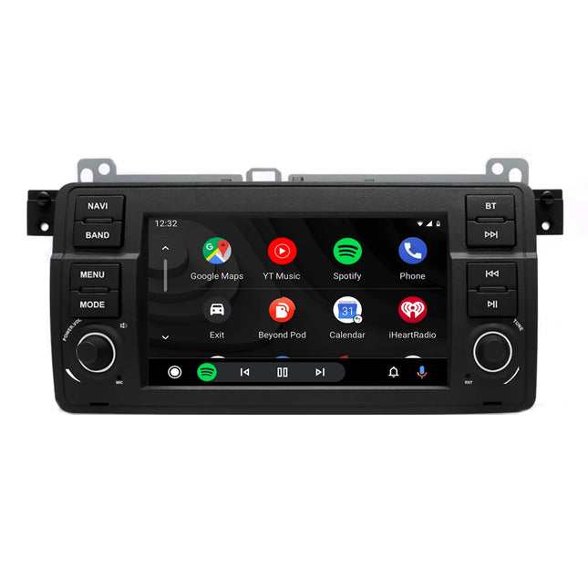 CarPlay & Android Auto Scherm voor BMW 3 Serie E46 (1998–2006) – Draadloos Multimedia Display, GPS Navigatie & Touchscreen – Inbouwen / Inbouwservice / Installatie