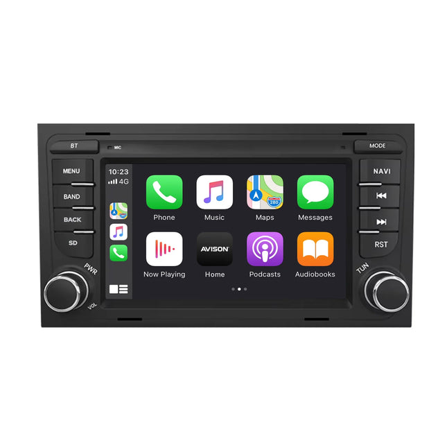 CarPlay & Android Auto Scherm voor Audi A4 B6/B7, S4, RS4 (2000–2008) – Draadloos Multimedia Display, GPS Navigatie & Touchscreen – Inbouwen / Inbouwservice / Installatie