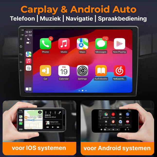 CarPlay & Android Auto Autoradio Voor Mercedes-Benz Vito W447 (2014–2020) – Multimedia Touchscreen, GPS Navigatie, RDS, DSP, FM – Inbouwen / Inbouwservice / Installatie