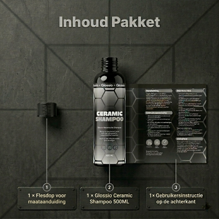 Savon céramique Premium Shampoo Premium 500 ml puissant contre la saleté pour un résultat brillant et protecteur