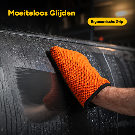 Tissu de nettoyage en microfibre de serviette en argile pour élimination des déchets (40 x 40 cm) - Orange