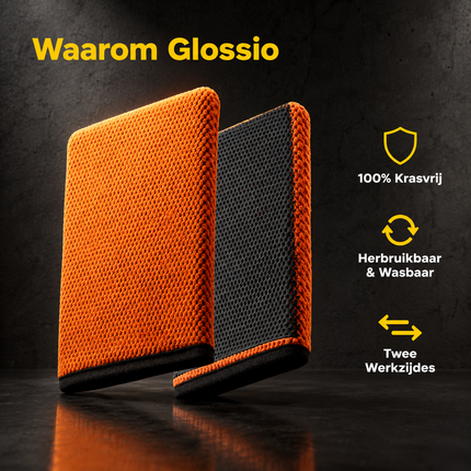 Tissu de nettoyage en microfibre de serviette en argile pour élimination des déchets (40 x 40 cm) - Orange