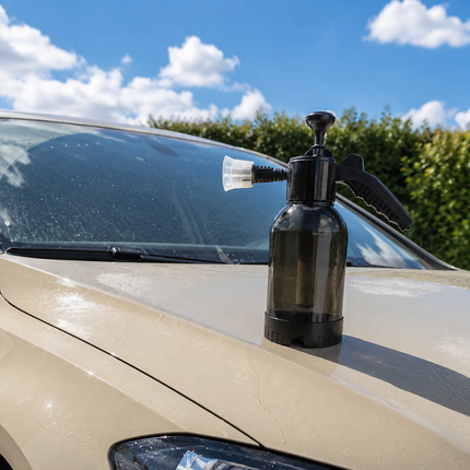 Glossio Professionele Handmatige Foam Spuit Drukschuimer Pomp met Sproeikoppen voor Detailing (2 Liter)