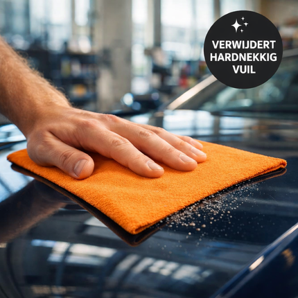 VCTdetailing Clay Towel Microvezel Schoonmaak Doek voor Vuilverwijdering (40 x 40cm) Oranje