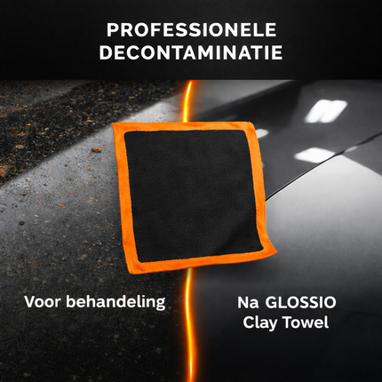 VCTdetailing Clay Towel Microvezel Schoonmaak Doek voor Vuilverwijdering (40 x 40cm) Oranje