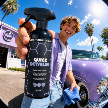 Glossio Quick Detailer 500ML Auto Lak Reiniger - Snelle Glans Bescherming en Stofverwijdering voor Lak en Kunststof Oppervlakken Zonder Strepen