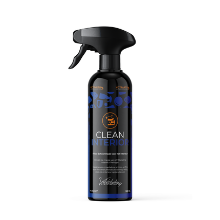 VCTdetailing Clean Interior Interieurreiniger, Clean Leather Leer/Alcantara Reiniger, Interieur Borstel en Huisdieren Haren Verwijder Tool met Microvezel Doek - VCTparts.nl