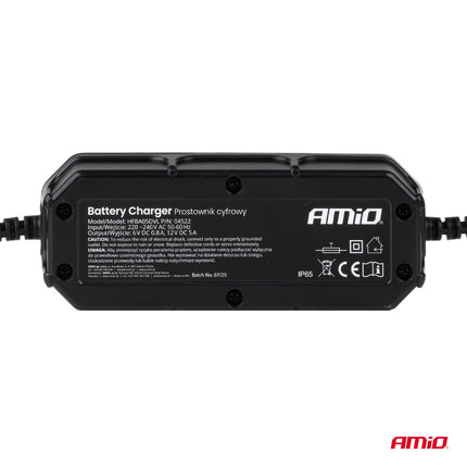 Digitale Acculader 5A 6V 12V Slimme Oplader voor Auto Motor en Boot Loodzuur en LiFePO4