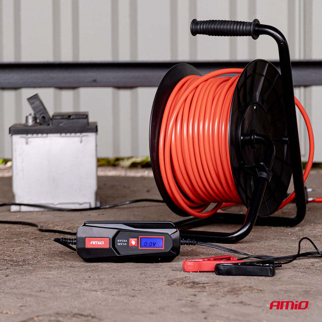 Digitale Acculader 5A 6V 12V Slimme Oplader voor Auto Motor en Boot Loodzuur en LiFePO4