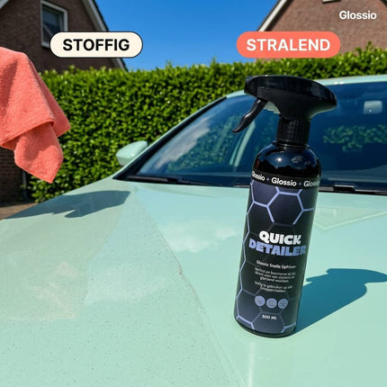 Glossio Combideal Winterklaar Pakket – Bescherming tegen Strooizout met Active Shampoo, Plastic/Rubber Restore en Quick Detailer
