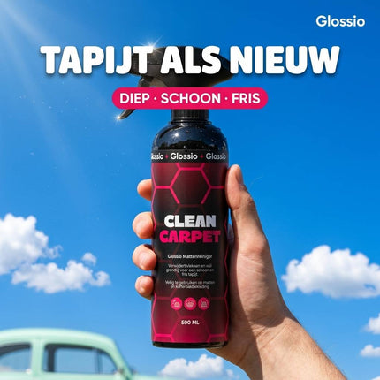 Glossio Clean Carpet 500ML Tapijtreiniger voor Auto Bekleding - Verwijdert Hardnekkige Vlekken en Vuil uit Automatten en Stoffen Interieur