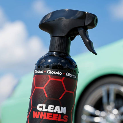 Glossio Clean Wheels Premium Velgenreiniger 500ML - Krachtige Remstof en Vuil Verwijderaar voor Alle Velgen met Veilig Glanzend Resultaat