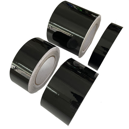 Glans Zwarte Dechrome Wrap Tape – Zelfklevend Vinyl voor Auto 3/5/7/10cm 3M – Chroom Verwijder Strip voor Raambekleding, Pijler, Daklijst, Interieur - VCTparts.nl