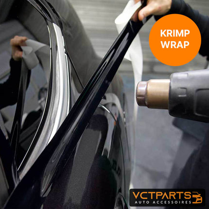 VCTparts Glans Zwarte Dechrome Wrap Tape – Zelfklevend Vinyl voor Auto 3/5/7/10cm 3M – Chroom Verwijder Strip voor Raambekleding Pijler Daklijst Interieur - VCTparts.nl