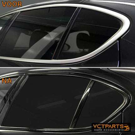 VCTparts Mat Zwarte Dechrome Wrap Tape – Zelfklevend Vinyl voor Auto 3/5/7/10cm 3M – Chroom Verwijder Strip voor Raambekleding Pijler Daklijst Interieur - VCTparts.nl