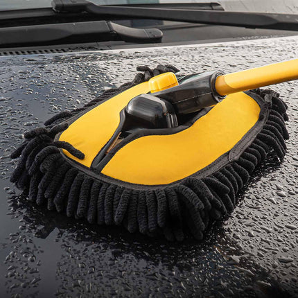 Glossio Microvezel Wasborstel Hoezen Set – 3 Verwisselbare Pads voor Telescopische Wasborstel (33x20 cm)