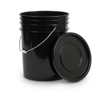 Glossio Detailing Emmer 20 Liter Zwart met Deksel – Stevige Wasemmer voor Krasvrij Wassen