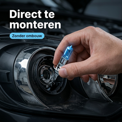 HaloVision Halogeen Koplampen H1 – Installatie instructie plug-and-play
