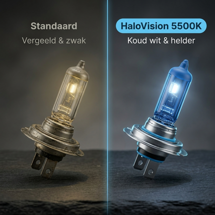 HaloVision Halogeen Koplampen H7 – Verschil halogeen vs standaard lamp