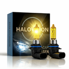 HaloVision Halogeen Koplampen HB3 9005 – 12V 3000K Retro Geel – Warmgeel Klassiek Dimlicht Grootlicht Halogeenlampen Set van 2 Autolampen