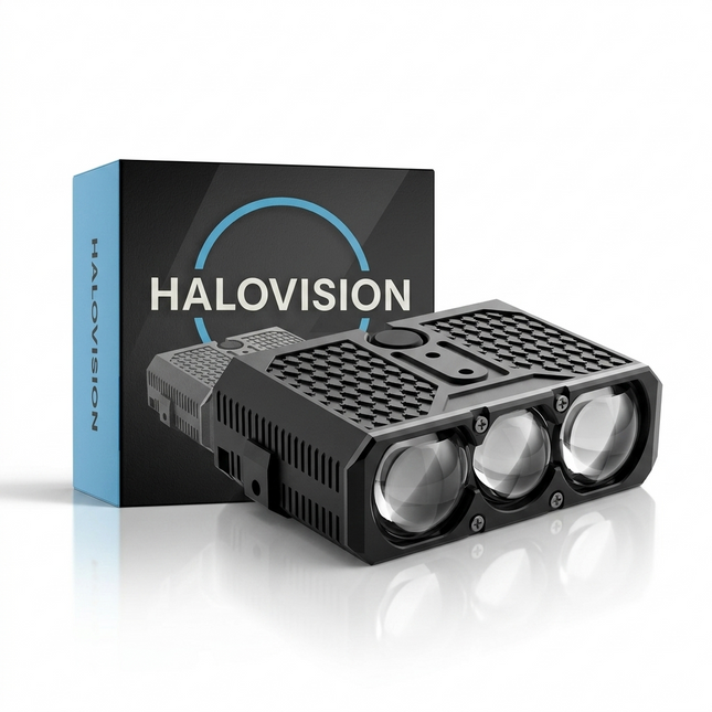 Halovision Turbo LED Grill Verlichting - Triple Lens Matrix 70W tot 100W voor Auto en Offroad Voertuigen 12V tot 24V Ultra Beam IP68 Lamp