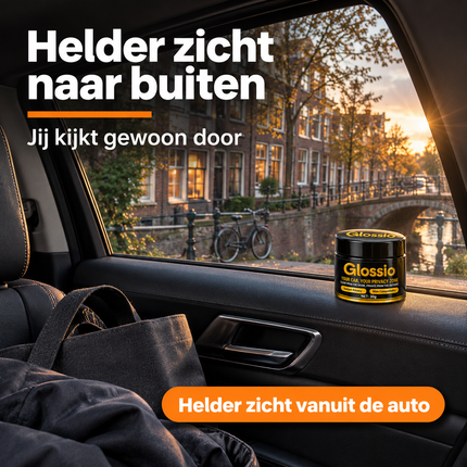 Glossio Anti-Inkijk Coating 30g - Privacy Coating voor Autoruiten, Ramen en Spiegels, Blokkeert Inkijk van Buitenaf