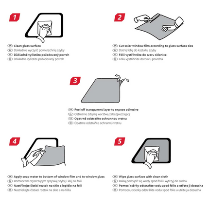 Amio Autor Nom Foil Tint Vinyl Black 75x300cm (60%) Film de fenêtre noir pour la protection solaire et l'intimité avec outil