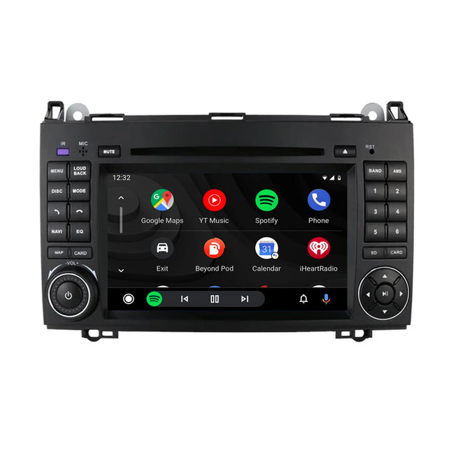 CarPlay & Android Auto 7 Inch Radio voor Mercedes-Benz A-Klasse, B-Klasse, Vito, Viano, Sprinter – Draadloos 2DIN Systeem met GPS Navigatie & Touchscreen – Inbouwen / Inbouwservice / Installatie