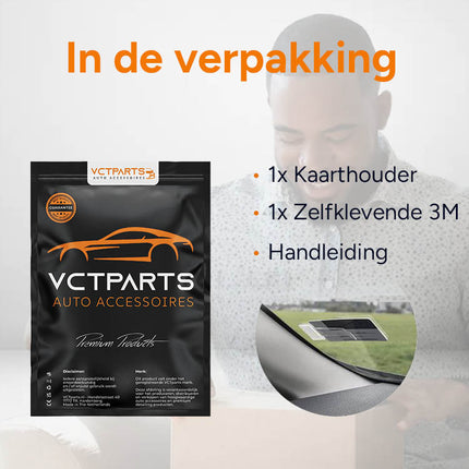 Parkeerkaart Houder Autoraam – Zelfklevende Ticketclip Voorruit – Kaarthouder Parkeerbewijs Raamklem Universeel