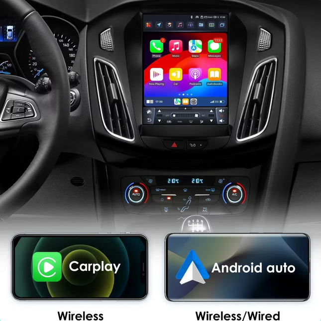 CarPlay & Android Auto Autoradio voor Ford Focus MK3 – GPS Navigatie & Touchscreen – Inbouwen / Inbouwservice / Installatie