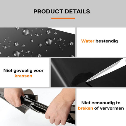 Koplamp en Achterlicht Folie Wrap Donker Zwart (30 x 60 cm) – Smoke Tint Vinyl