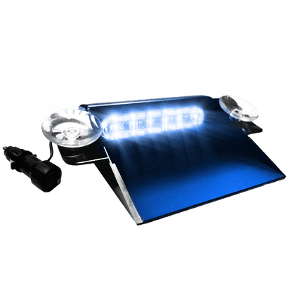 AEB Flitser Dashboard LED 6 LEDs 12 - 24V Blauw voor Voorruit, Zijruit en Achterruit - VCTparts.nl