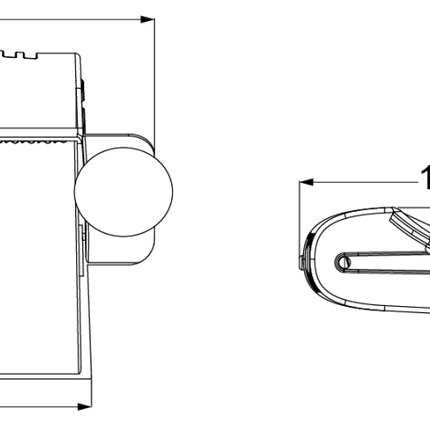 AEB Flitser Dashboard LED 6 LEDs 12 - 24V Blauw voor Voorruit, Zijruit en Achterruit - VCTparts.nl