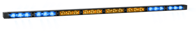 AEB LED Directionele Lichtbalk – 8 Modules V1 Amber/Blauw 12 - 24V Verkeersadviseur met Montagemateriaal - VCTparts.nl
