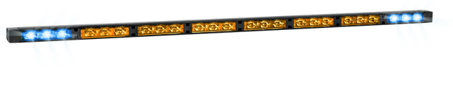 AEB LED Directionele Lichtbalk – 8 Modules V2 Amber/Blauw 12 - 24V Verkeersadviseur met Montagemateriaal - VCTparts.nl