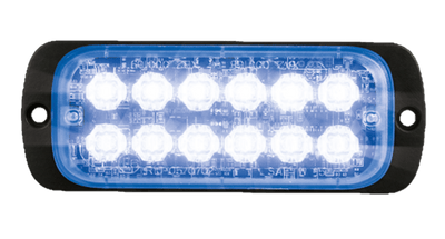 AEB LED Flitser 12 LEDs Blauw 12-24V ECE R65 Klasse 2 Opbouw Bevestiging