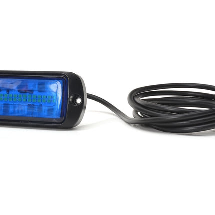 AEB LED Flitser 30 LEDs Blauw 12 - 24V ECE R65 Klasse 1 Opbouw Bevestiging - VCTparts.nl