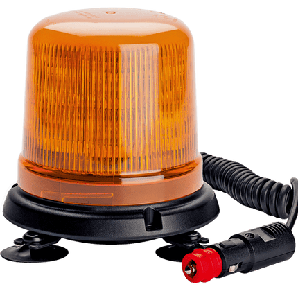 AEB LED Flitslicht Oranje Magnetisch 12V 24V R65 R10 IPX5 Zwaailamp met Zuignappen - VCTparts.nl