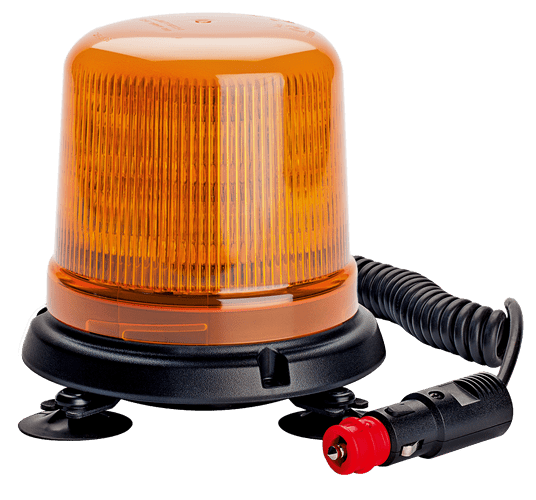 AEB LED Flitslicht Oranje Magnetisch 12V 24V R65 R10 IPX5 Zwaailamp met Zuignappen - VCTparts.nl