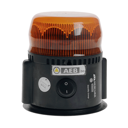 AEB LED Flitslicht Roterend Met Magneet en Batterij – Oranje Lens Getest tot 261 km/u - VCTparts.nl