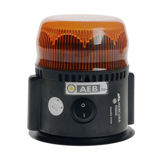 AEB LED Flitslicht Roterend Met Magneet en Batterij – Oranje Lens Getest tot 261 km/u - VCTparts.nl