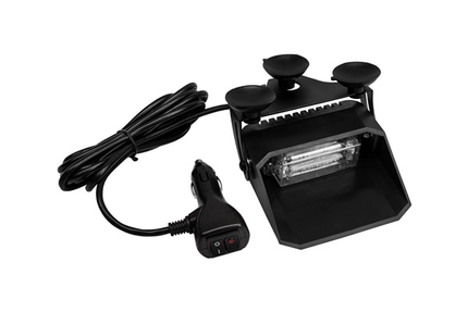 AEB Stroboscoop Zwaailicht LED Flitser Voorruit Dashboard 12 - 24V Blauw Voor Hulpdiensten - VCTparts.nl