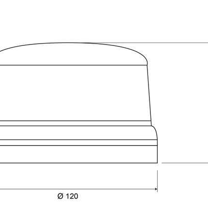 AEB Stroboscoop Zwaailicht LED Magnetisch 12 - 24V Blauw Geleverd Met Handleiding - VCTparts.nl