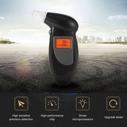VCTparts Alcohol Blaastest Digitaal Promille Adem Percentage Testen met 5 Mondstukken NORGOS 6