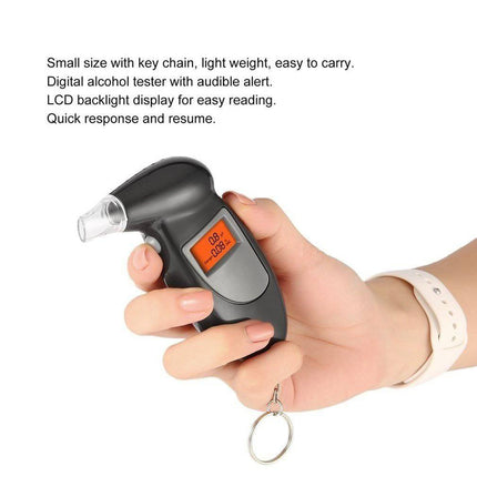 VCTparts Alcohol Blaastest Digitaal Promille Adem Percentage Testen met 5 Mondstukken NORGOS 7