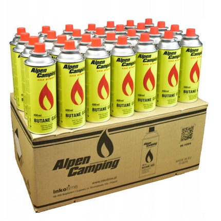 Alpen Camping Alpen Camping Butaangasfles 400ml Gaspatroon Gasbus – Betrouwbaar kookgas voor onderweg en noodpakket Fortrade 8